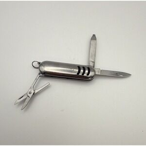 Schrade Stainless Steel 4-in-1 Multi-Tool Knife Scissors File Screwdriver Silver